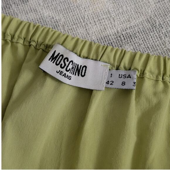 Moschino Jeans Vintage Cotton Blend Peasant Skirt - Moschino Donna Made In Italy - Picture 7 of 12